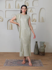 Cascade Metallic Dress