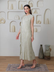 Cascade Metallic Dress