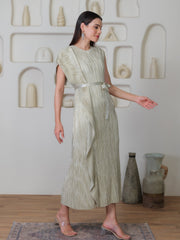 Cascade Metallic Dress