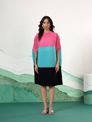 Eterna Colorblock Kaftan Dress