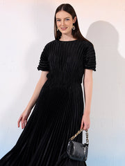 Violet Metallic Dress