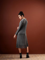 Veridian Dress with Coat