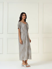Celeste Metallic Kaftan Dress