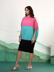 Eterna Colorblock Kaftan Dress