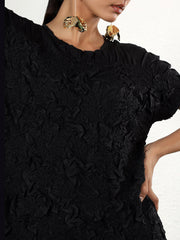 Florette Crinkle Midi Dress
