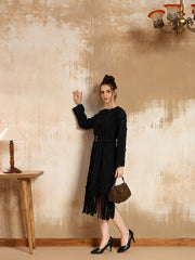 Nova Suede Fringe Dress