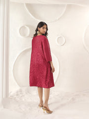 Velora Textured Midi Dress