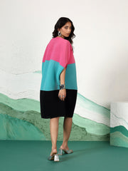 Eterna Colorblock Kaftan Dress