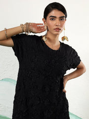 Florette Crinkle Midi Dress