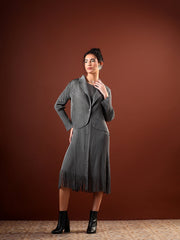 Veridian Dress with Coat