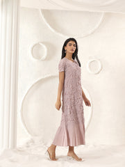 Florette Crinkle Midi Dress
