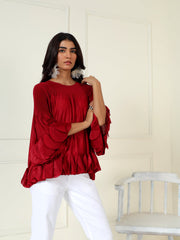 Riva Top in Ruby Red