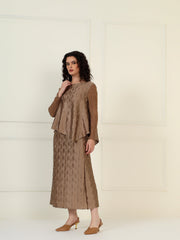 Elysia skirt set in Mocha