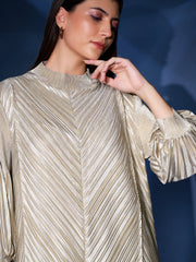 Nahria Metallic Dress
