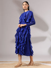 Cascade Ruffle Dress