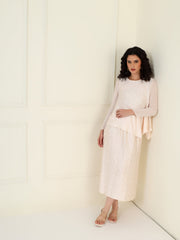 Elysia skirt set in Ivory Blush