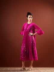 Meaden Pleated Dress