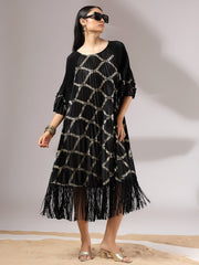 Zaria Metallic Dress