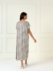 Celeste Metallic Kaftan Dress