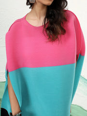 Eterna Colorblock Kaftan Dress