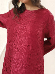 Velora Textured Midi Dress