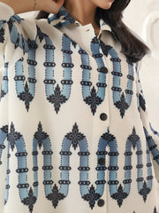 Wave Crest Shirt Dress