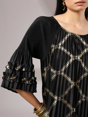 Zaria Metallic Dress