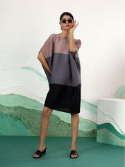 Eterna Colorblock Kaftan Dress