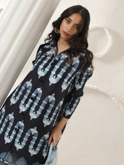 Wave Crest Shirt Dress