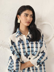 Wave Crest Shirt Dress