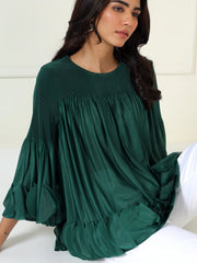 Riva Top In Emerald Green
