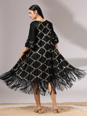 Zaria Metallic Dress