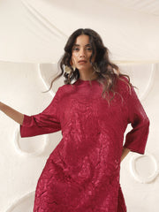 Velora Textured Midi Dress