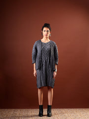 Axis Textured Dress with Shrug