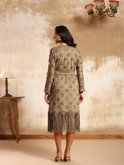 Nova Suede Fringe Dress