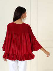 Riva Top in Ruby Red