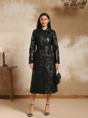 Nexa Leather Longline Coat