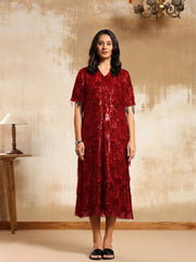 Elen Sequins Fringe Dress