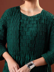 Axis Textured Dress with Shrug