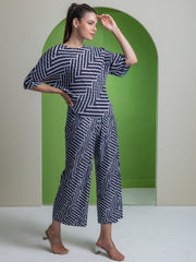 Midnight Pleated Co-ord Set