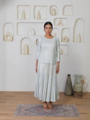 Mirage Metallic Skirt Set