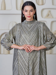 Nahria Metallic Dress