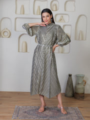 Nahria Metallic Dress