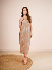 Ruby Dress In Gold Color