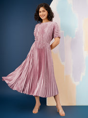 Violet Metallic Dress