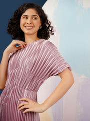 Violet Metallic Dress