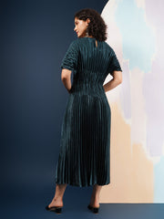 Violet Metallic Dress