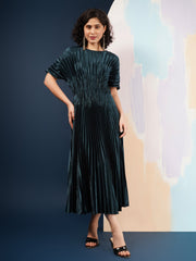 Violet Metallic Dress