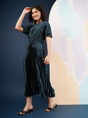 Violet Metallic Dress