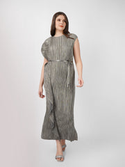 Cascade Metallic Dress